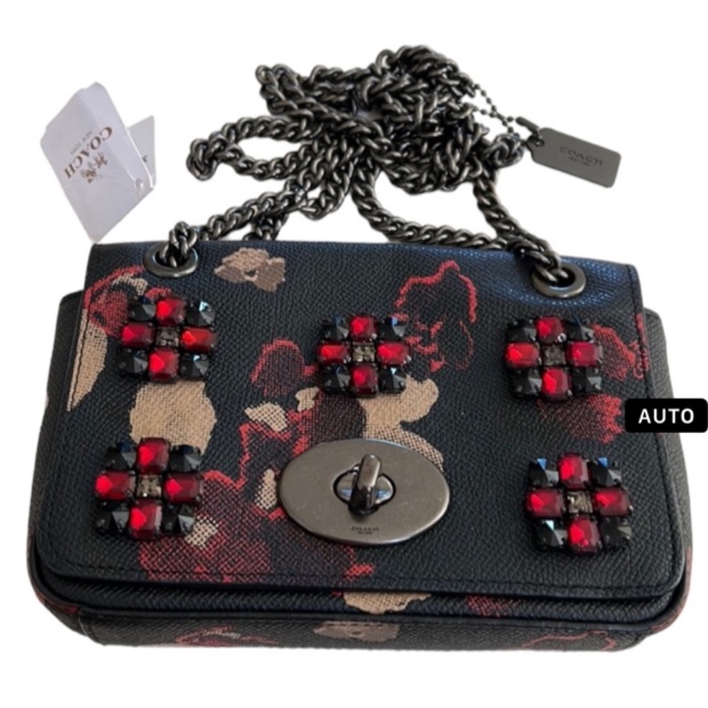 💕Coach Black and Red Crossbody Bag. - Picture 2 of 6